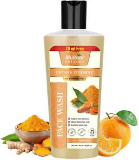 Multani Naturals Ubtan & Vitamin C  | Reduce Tanning I SLS & Paraben Free - Face Wash