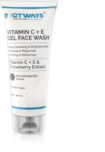 QTWAYS VITAMIN C + E GEL FACE WASH with Strawberry Extract Face Wash
