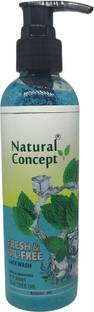 NATURAL CONCEPT Mint Face wash 100 ml (Pure Mint and Tea tree extracts, Cooling effect) Face Wash