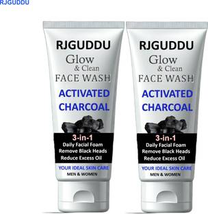 RJ GUDDU Charcoal  for Balanced & Clear Complexion Face Wash