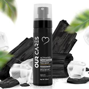 Ourcares Activated Charcoal  | Anti-Pollution, Deep Pore Cleaning & Oil Control | Skin Purifying | Charcoal for Fresh & Glowing Skin Face Wash