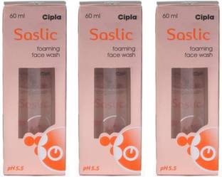 Saslic Face Foaming Facewash 60 ml 3 pc Face Wash