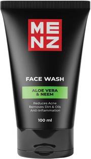 MENZ Luxury Brightens Skin Tone Cleanser With Aloe Vera & Neem For Gents Face Wash