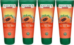 Nature's Essence Flawless Papaya Gel (Pack of 4) Face Wash