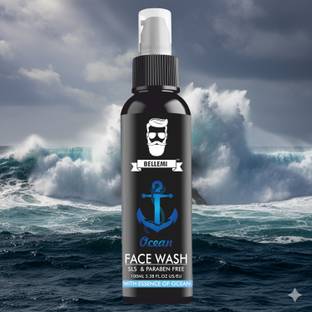 bellemi Ocean Fash Wash for Men and Women, Fights Acne & Pimple, Skin Brightening, All Skin Types Gentle Cleanse for Sensitive Skin: Oil Control for Acne  Face Wash