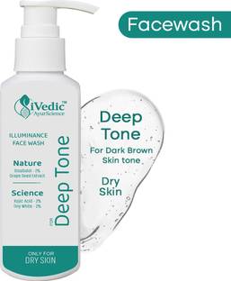 iVedic AyurScience Skin Brightening Cleanser - Only For Dry Skin with Deep tone Face Wash