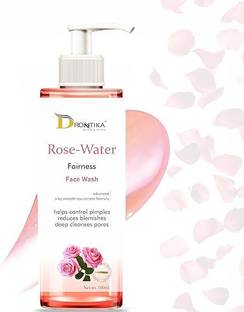 DRONTIKA WILD & PURE Pure Rose Water Fairness  – Brightening & Hydrating Cleanser for Radiant, Even Skin Tone Face Wash