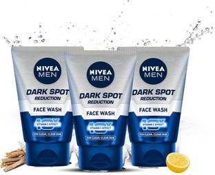 Nivea Men Dark Spot Reduction with 10X Vitamin C Effect, Licorice, Removes Dark Spots Face Wash