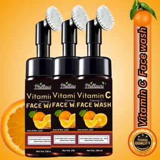 Phillauri Glow, Lightening & Brightening Vitamin C Foaming With Built in Brush Face Wash