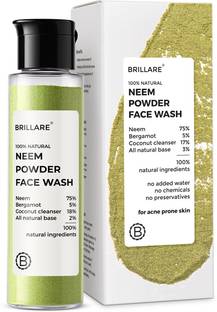 BRILLARE Neem, Reduces Acne & Pimples, with Bergamot for Clear Skin Face Wash