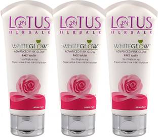 LOTUS HERBALS Whiteglow Advanced Pink Glow Brightening | Skin Brightening | Sulphate Free | Anti-Pollution | For All Skin Types | 100g Face Wash