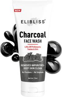 ELIBLISS Anti-Pollution & Anti Acne Activated Charcoal Gel  Face Wash