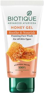 BIOTIQUE Honey Gel Soothe & Nourish Foaming  Reduce Dryness For Men & Women Face Wash