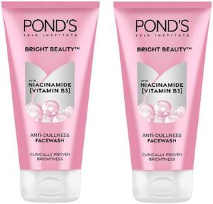 POND's Skin Institute Bright Beauty With Nicinamide (Vitamin B3) Anti Dullness Facewash 150G Each (Pack of 2) Face Wash