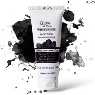 ASVS Natural Glow & Clean Anti Pimple Activated Charcoal  Bright Comfort Face Wash