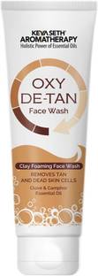KEYA SETH AROMATHERAPY Oxy De Tan Clay Foaming Clove & Camphor oil Removes Tan Face Wash