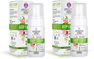 Ayouthveda DEEP CLEAN FOAMING (pack of 2)(100ml each) Face Wash