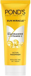POND's DeTan Facewash, With Niacinamide & Vitamin C, Reduces Tan in 7 Days, For All Skin Types Face Wash