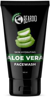 BEARDO Naturals Skin Hydrating Aloe Vera Facewash | Soothes, Hydrates & Heals | Gentle everyday formula | Suitable for all skin types | Eliminates Skin Dryness | Face Wash