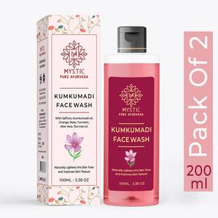Mystic pure ayurveda Kumkumadi  for Skin Brightening- 200ml- SLS & Paraben Free  Face Wash