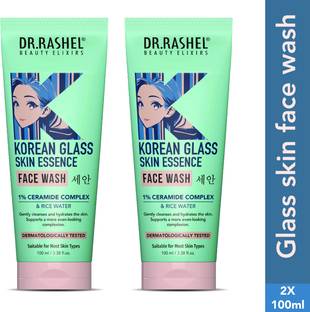 DR.RASHEL Korean Face wash with 1% ceramide and rice water for Glass skin Face Wash
