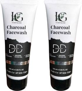 DOOMSDAY IG CHARCOAL FACEWASH FOR DEEP CLEASING GLOWING SKIN PACK OF 100ml x 2 Face Wash