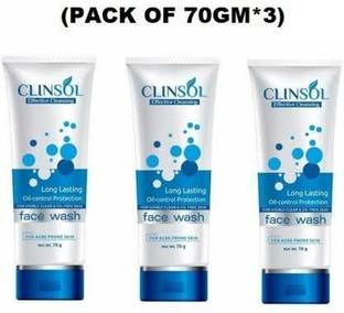 Clinsol Anti Acne  Pack of 3 Face Wash