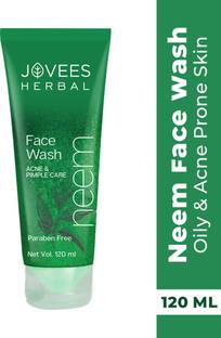 JOVEES Neem for Acne and Pimples - 120ml  (120 ml) Face Wash
