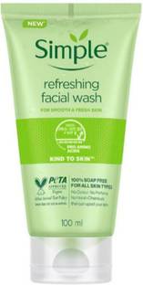 Simple Kind to Skin Refreshing Facial Wash  100% Soap and Paraben Free Face Wash