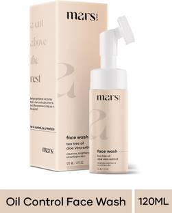 mars by GHC Foaming  With Built-in Brush, Tea Tree, Aloe Vera, Vitamin C-No Paraben Face Wash