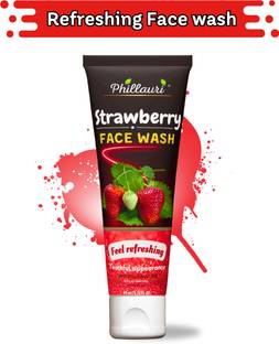 Phillauri Strawberry with Strawberry Extracts | For Normal to Dry Skin | For Hydrating & Glowing Skin Face Wash
