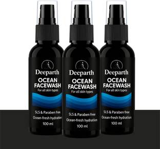 Deeparth Ocean for Men (Pack-3, 100ml Each) – Oil Control, Gentle , All Skin Types Face Wash