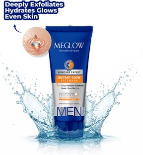 meglow Instant Glow Facewash For Daily Use with Vitamin E for Healthier & Brighter Skin Face Wash