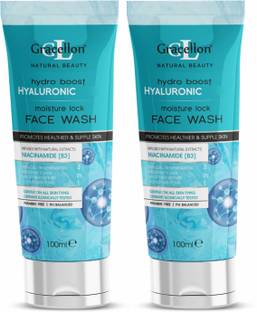 Gracellon Hydro Boost Hyaluronic Moisture Lock  with Vitamin B3 (Pack of 2) Face Wash