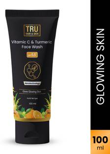 TRU HAIR & SKIN Vitamin C & Turmeric  | Gives Glowing Skin & Reduces Dark Spots Face Wash