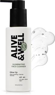 Alive & Well Glow Up Illuminating Facewash, with Pentavitin, for 72 Hours Skin Hydation Face Wash