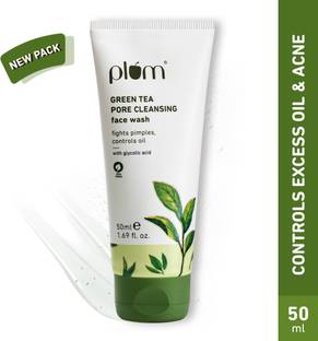 Plum Green Tea Pore Cleanser For Oily, Acne-Prone Skin | Fights Pimples | Non-Drying Face Wash