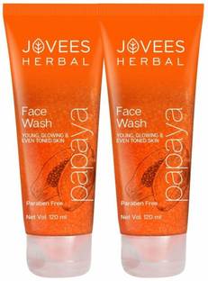 JOVEES Herbal Papaya  for Blemishes and Pigmentation, 360 ml(pack of 3) Face Wash