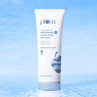 Plum 2% Niacinamide  With Rice Water For Bright, Soft Skin | Gentle, Non-drying Face Wash