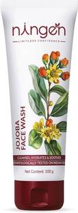 Ningen Jojoba  I Removes Dead Cells, Dirt, Acne, Unclog Pores I Derma Tested Face Wash