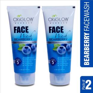OXYGLOW Bearberry & Grape Fairness Pack of 2 Face Wash