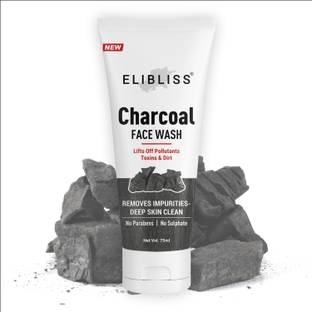 ELIBLISS Activated Charcoal GEL Removing Impurities - No Parabens Tube  Face Wash