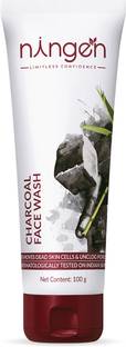 Ningen Charcoal  I Goodness of Grapes and apple I Dermatologically Tested, Face Wash