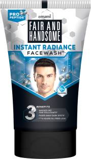 FAIR AND HANDSOME Instant Radiance Pro-Peptide | Washes off Fine Pollutants | Cooling Freshness Face Wash