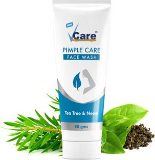 Vcare Pimple Care  with Fresh Neem Prevents & Control Acne For All Skin Types Face Wash