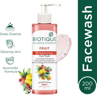 BIOTIQUE Fruit Brightening | Ayurvedic and Organically Pure Face Wash