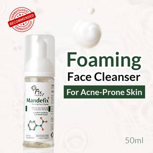 Fixderma Mandefix Foaming Face Cleanser 2% Salicylic Acid for Men & Women, Nondrying Cleanser Face Wash