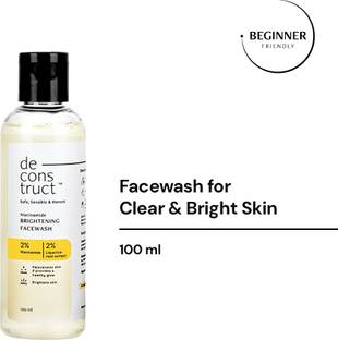 डिकन्स्ट्रक्ट Brightening Face wash 2% Niacinamide| Cleanses & Rejuvenates Skin फेस वॉश