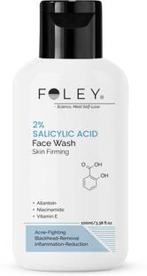 FOLEY Salicylic Acid 2%  for Acne-Fighting Allantion, Niacinamide, Vitamin E Face Wash