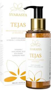 Svarasya Tejas - Natural Vitamin C, Hyaluronic Brightening & Turmeric Roots | pH Balanced Face Wash
